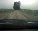 Driving on Langsweg from Lemelerberg to direction Heino