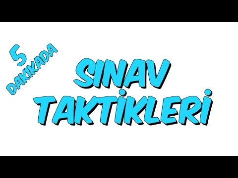 5dk da SINAV TAKTIKLERI - Tonguc Akademi, Mehmet TUGUTLU
