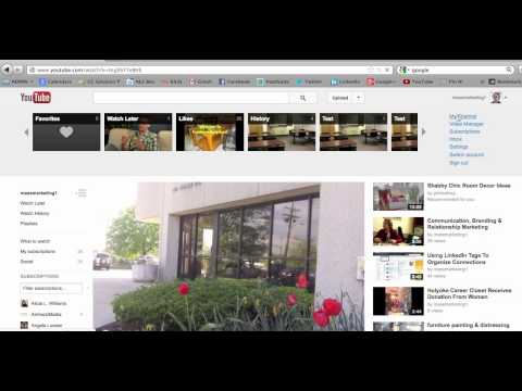 how to organize videos on youtube