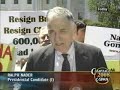 Ralph Nader Demands Impeachment on White House steps Ralph Nader Demands Impeachment on White House steps