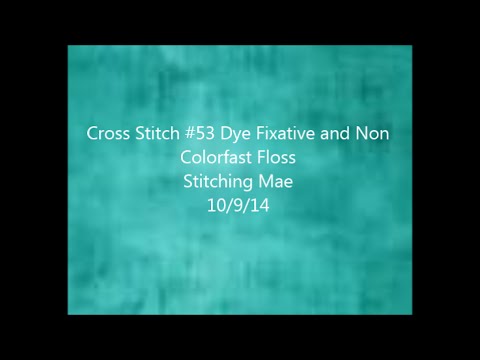 how to dye cross stitch fabric