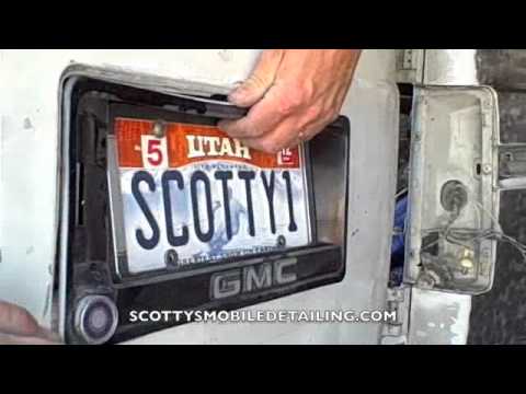 how to remove number plate