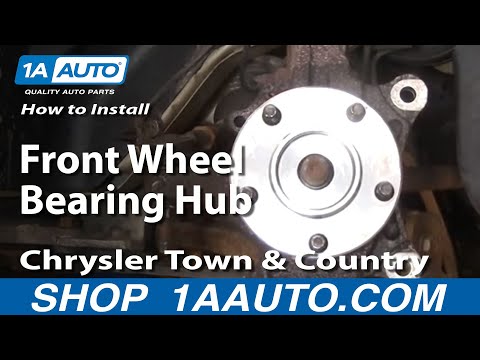 How To Install Replace Front Wheel Bearing Hub Chrysler Town And Country 96-07 1AAuto.com