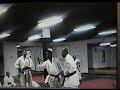 master reynolds sparring with mr roy fowler at detroit martial arts institute.  isshinryu style is used.