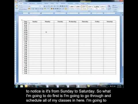 how to draw up a study timetable