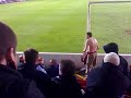 dancing kev walsall fc spitting at his own fan