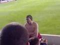 dancing kev walsall fc spitting at his own fan