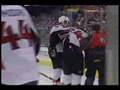 videos de Anton Volchenkov gets hit with shot in face.