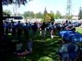 sfu pipe band warmup at comox valley games