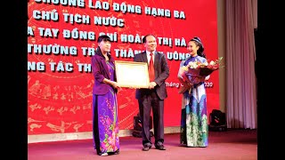 Lễ trao tặng Huân chương Lao Động hạng Ba của Chủ tịch nước và gặp mặt chia tay đồng chí Hoàng Thị Hà, nguyên Phó Bí thư Thường trực Thành ủy Uông Bí nghỉ công tác theo chế độ