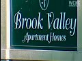 Gang graffiti litters apartment complex