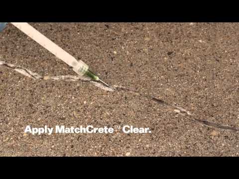 how to repair aggregate driveway crack