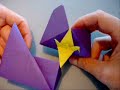 NOT SO EASY. This Origami Crane-Lily Box (Crane Module of the box) it is not complex either, but I can imagine it will be quite difficult if you don't know how to fold the classic origami crane and lily. Design by Tomoko Fuse, she calls the flower a 
