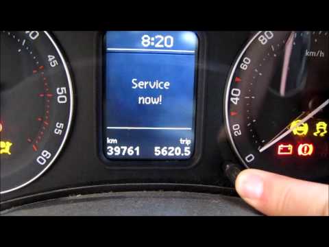 how to reset service light on skoda octavia