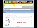 Take the Instant Banner Creator Tour