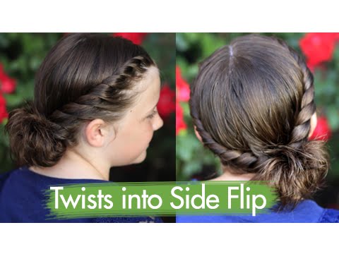 Twists into Side Flip | Cute Girls Hairstyles