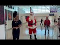 Santa Arrives At Airport & Greets Children, Nov 25 2022