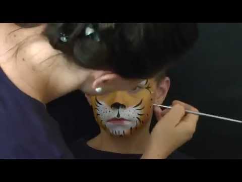 how to face paint a lion