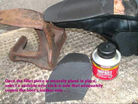 how to repair soles of shoes