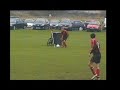 with the score at 1-0 to quilligans top porter is unlucky not to equalise with a towering header that was cleared off the line.  a frustrated danny morris deservedly gets booked for a bad tackle from behind on wayne gardiner.