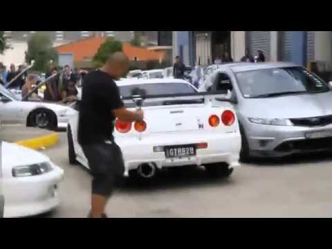 r34 - This beast of a car with a little added beast in it!