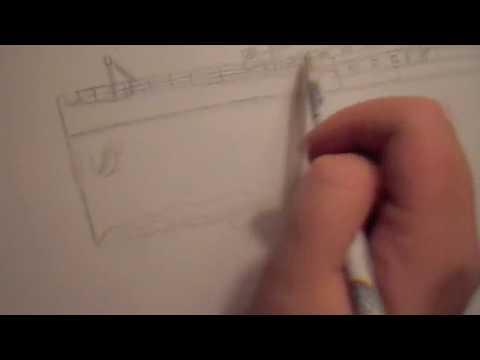 how to draw rms titanic