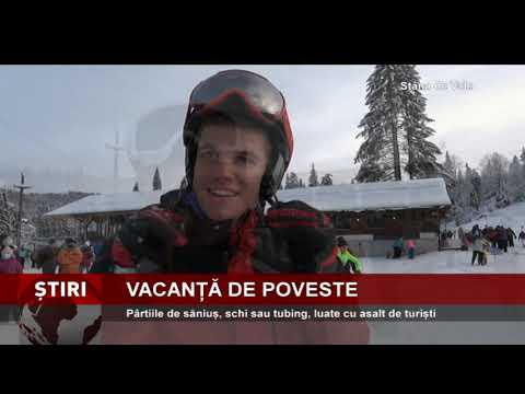 Vacanţă de poveste, pe pârtie la Stâna de Vale