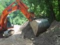 Some work with excavator Fiat-Kobelco e215