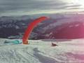 winter paragliding in flims with some takeoff bloopers
