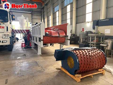 Máy Băm Gỗ Dạng Trống Công Nghiệp | Máy Băm Dăm Gỗ Công Suất Lớn | Ngọc Thành