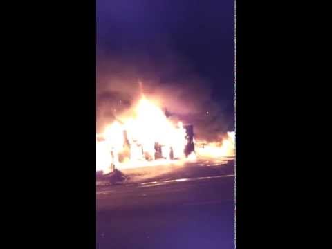 Video captured in Coldwater, Michigan on Monday March 4th, 2013 shows Longstreet Furniture on fire. Video captured in Coldwater, Michigan on Monday March 4th, 2013 shows Longstreet Furniture on fire.