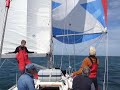Sailing cross channel downwind
