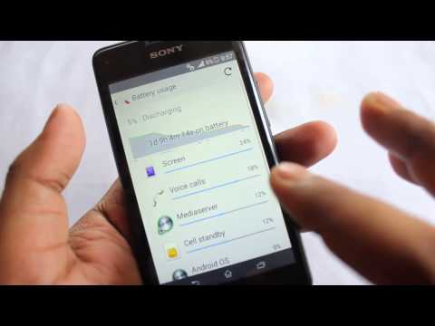how to save battery on sony xperia e