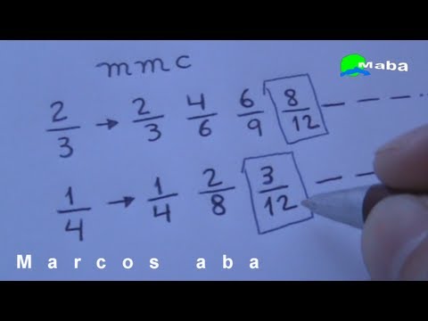 mmc - MMC e Frações Equivalentes - Aula de matemática - MMC - Por que? Para que? e quando devemos utilizá-lo? - soma e subtração de frações MABA PRODUÇÕES - Marcos...