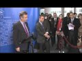 Karel de Gucht speaks to press on EU hearings