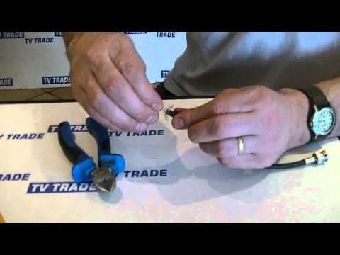 how to fit bnc crimp-on-plug