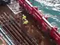 Offshore Oil Rig Crane Work Offshore Oil Rig Crane Work