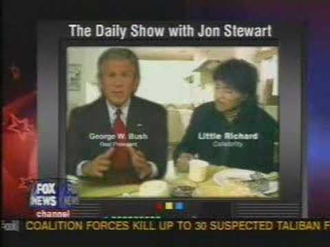 President Bush and Little Richard ...