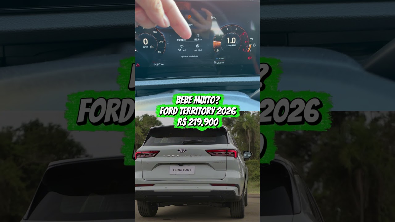 O FORD TERRITORY BEBE MUITO? ⛽ Fim do mistério!
