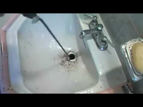 how to drain clogged sink