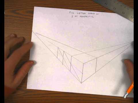 how to draw the letter m in perspective