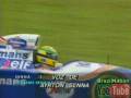 Ayrton Senna mostra o circuito de Interlagos em 1994