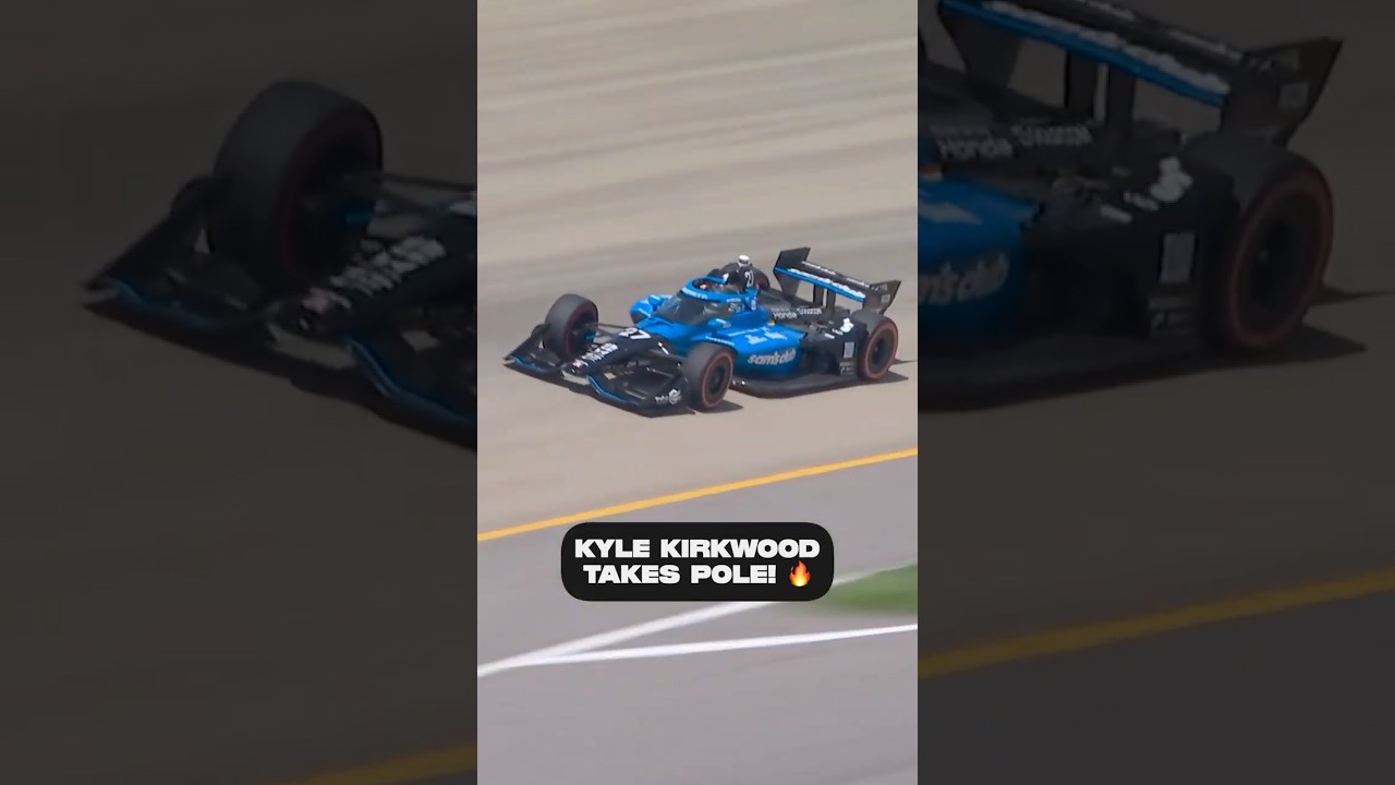 🗣️ KIRKWOOOOOD FOR POLE! #indycar #racing #kylekirkwood