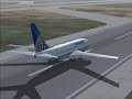 FS2004: Continental B737 landing at Houston