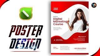 CorelDRAW Digital Marketing Poster Design.