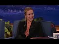 kristen bell knows how to get down. conan... well, he tries his best.
