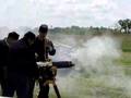 Firing 1874 Gatling Gun