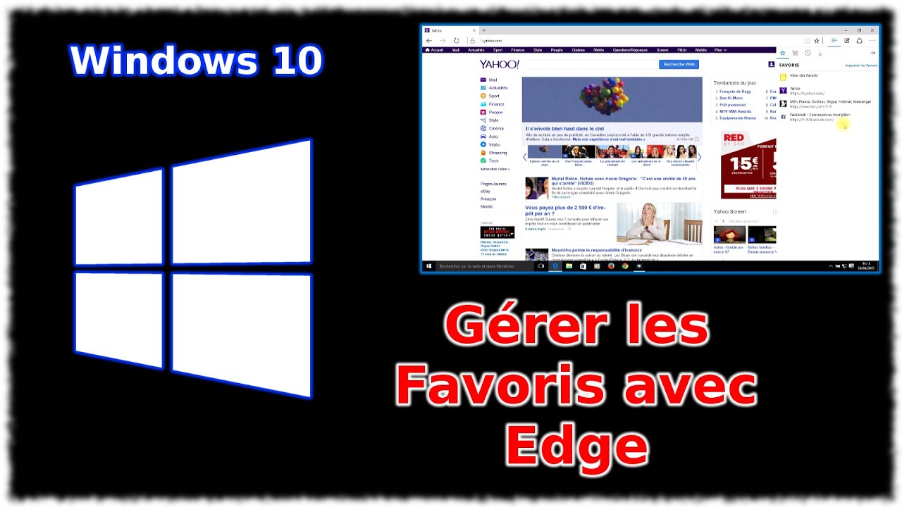 Gérer les Favoris App Edge