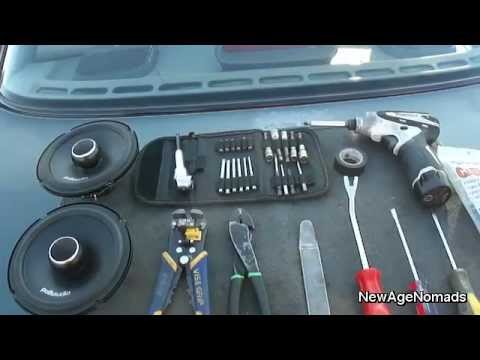 How To Install Car Audio : Rear Speaker Installation : 93 Nissan Sentra