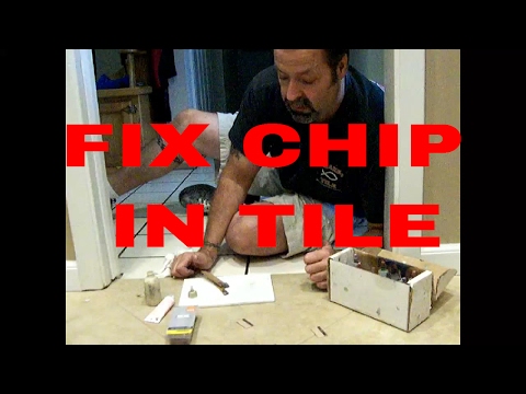 how to patch chipped tile